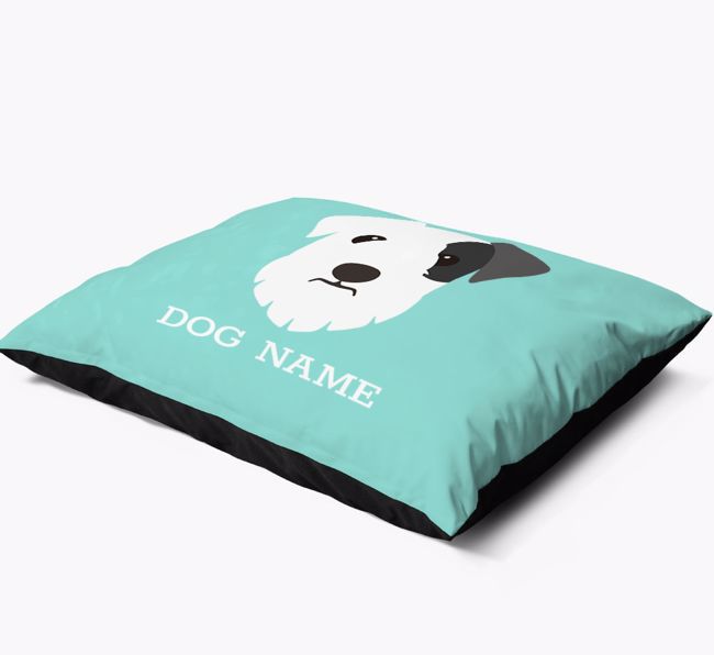 'Yappicon and Name' - Personalised {breedFullName} Dog Bed